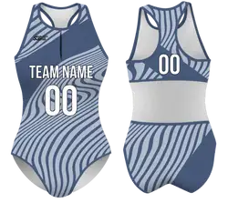 Custom water women speed suit curved stripes - Women-water-speed-suits