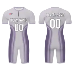 Custom water men speed suit soft lilac lines - Men-water-speed-suits