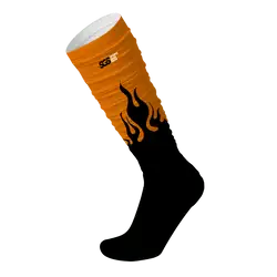Custom football socks adult youth unisex flame kick - Socks