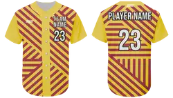 Custom simply elegant stripes adult youth unisex softball jersey - Jersey