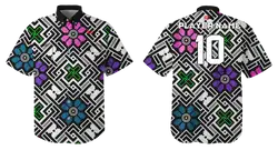 Custom fishing shirt adult youth unisex vivid petals - Jersey