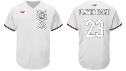 Custom  promising adult youth unisex baseball three  button jersey - Jersey