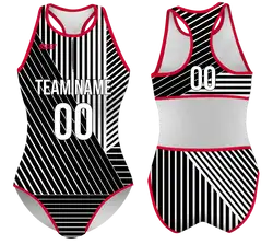 Custom water women speed suit panda lines - Women-water-speed-suits