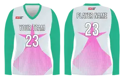 Custom star shade adult youth unisex volleyball  long sleeve jersey - Jersey