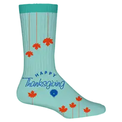 Custom  thanks giving  adult youth unisex solid socks - Socks