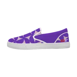 Custom slip on shoes white cubic - Slip-on-shoes