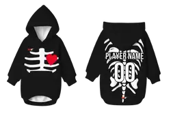 Custom pet holiday hoodie skeleton bones - Pets-hoodie