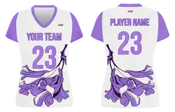 Custom purple nature adult youth volleyball jersey - Jersey