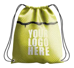 Neon yellow drawstring bag - Drawstring-bag