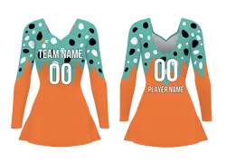 Custom women long sleeve ballet uniform vibrant orbit - Ballet-uniforms