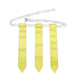 Yellow 2 flag football belts - Flag-football-belts