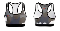 Custom adult youth unisex sports bra camo print - Track-sports-bras