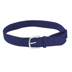 Navy blue adult youth unisex baseball leather belt - Baseball-belts