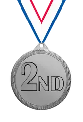 Second place medals awards - Medals-awards