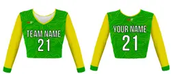 Custom  remarkable  adult youth unisex cheerleading long sleeve jersey - Jersey