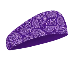 Custom leafy design yoga headband - Yoga-headband