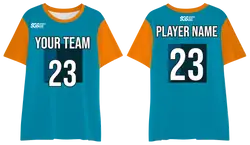 Custom moisture wicking teal green adult youth unisex shirt - Jersey