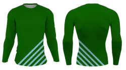 Custom diagonal lines adult youth unisex long sleeve compression shirts - Compression-shirts