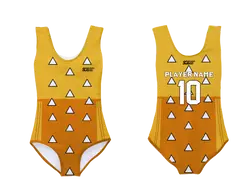 Custom sleeveless gymnastic uniform adult youth zenitsu vibes - Gymnastics-uniforms