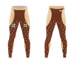 Custom moisture-wicking adult youth unisex full calf compression tights - Compression-tights