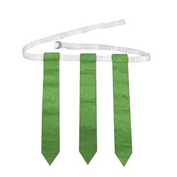 Green 3 flag football belts - Flag-football-belts