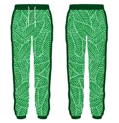 Custom dance joggers adult youth unisex verdant leaves - Dance-joggers