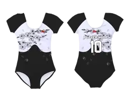 Custom short sleeve  gymnastic uniform adult youth sakura charm - Gymnastics-uniforms