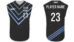 Custom v-line sleeveless youth unisex baseball jersey - Jersey