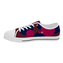 Custom low top canvas shoes white runner - Low-top-shoes