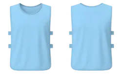 Training vest adult youth unisex sky blue - Training-vests