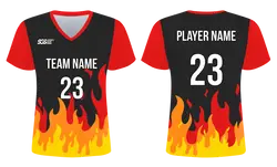 Custom flame nature adult youth soccer jersey - Jersey