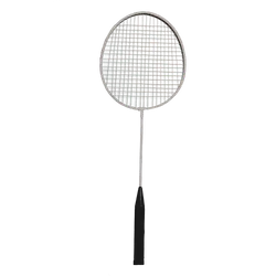 White and silver badminton racket - Badminton-rackets
