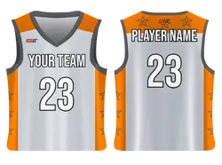 Custom 3-pointer stars adult youth unisex basketball jersey - reversible uniform - Jersey