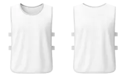 Training vest adult youth unisex white - Training-vests