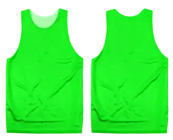 Custom fluorescent green adult youth unisex pinnies - Pinnies