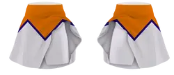 Custom  adult youth badminton skirt orange flash - Badminton-skirts