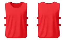 Training vest adult youth unisex red - Training-vests