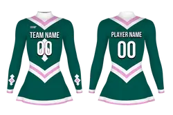 Custom figure skating long sleeve uniform vivid tranquil adult youth plain skirt - Figure-skating-uniforms