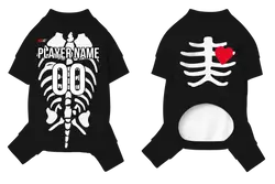 Custom pet holiday pajama skeleton bones - Pets-pajama