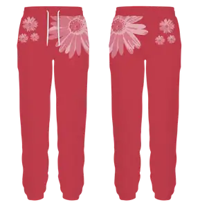 Custom upper side flowers adult youth unisex sweatpants - Sweatpant