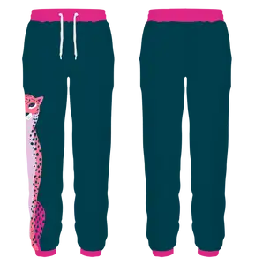 Custom leopard animal adult youth unisex sweatpants - Sweatpant