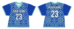 Custom beautiful shapes adult youth unisex lacrosse jerseys - reversible uniform - Jersey