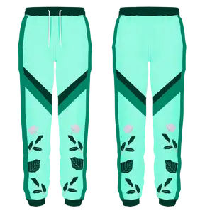 Custom bottom side leaves flower adult youth unisex sweatpants - Sweatpant