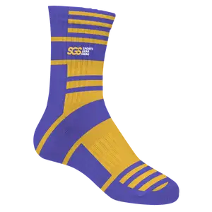Custom lacrosse socks adult youth unisex violet valor - Socks
