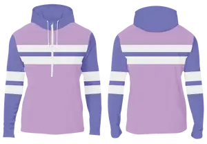 Custom half-zip multi-section adult youth unisex hoodie - Hoodie