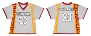 Custom sides shapes lines adult youth unisex lacrosse jerseys - reversible uniform - Jersey