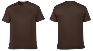 Custom cotton short sleeve shirts adult youth unisex coffee brown - Cotton-shirt