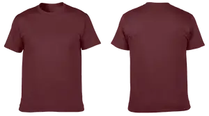 Custom cotton short sleeve shirts adult youth unisex brownish crimson - Cotton-shirt