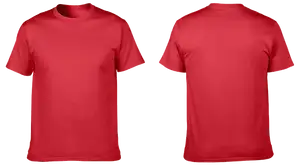 Custom cotton short sleeve shirts adult youth unisex fiery red - Cotton-shirt