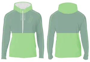 Custom half-zip segment adult youth unisex hoodie - Hoodie